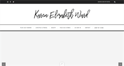 Desktop Screenshot of karenelizabethward.com